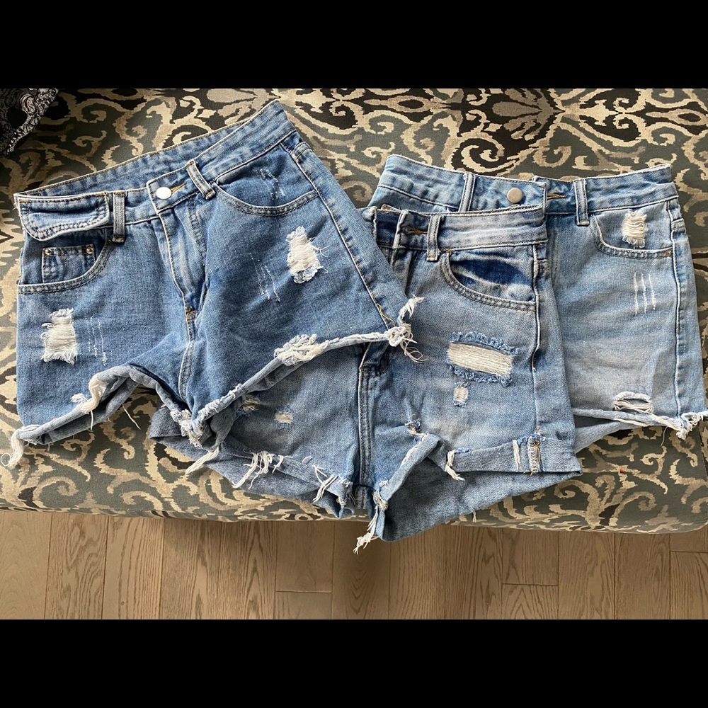 3 pairs of Shein Jean shorts size XS